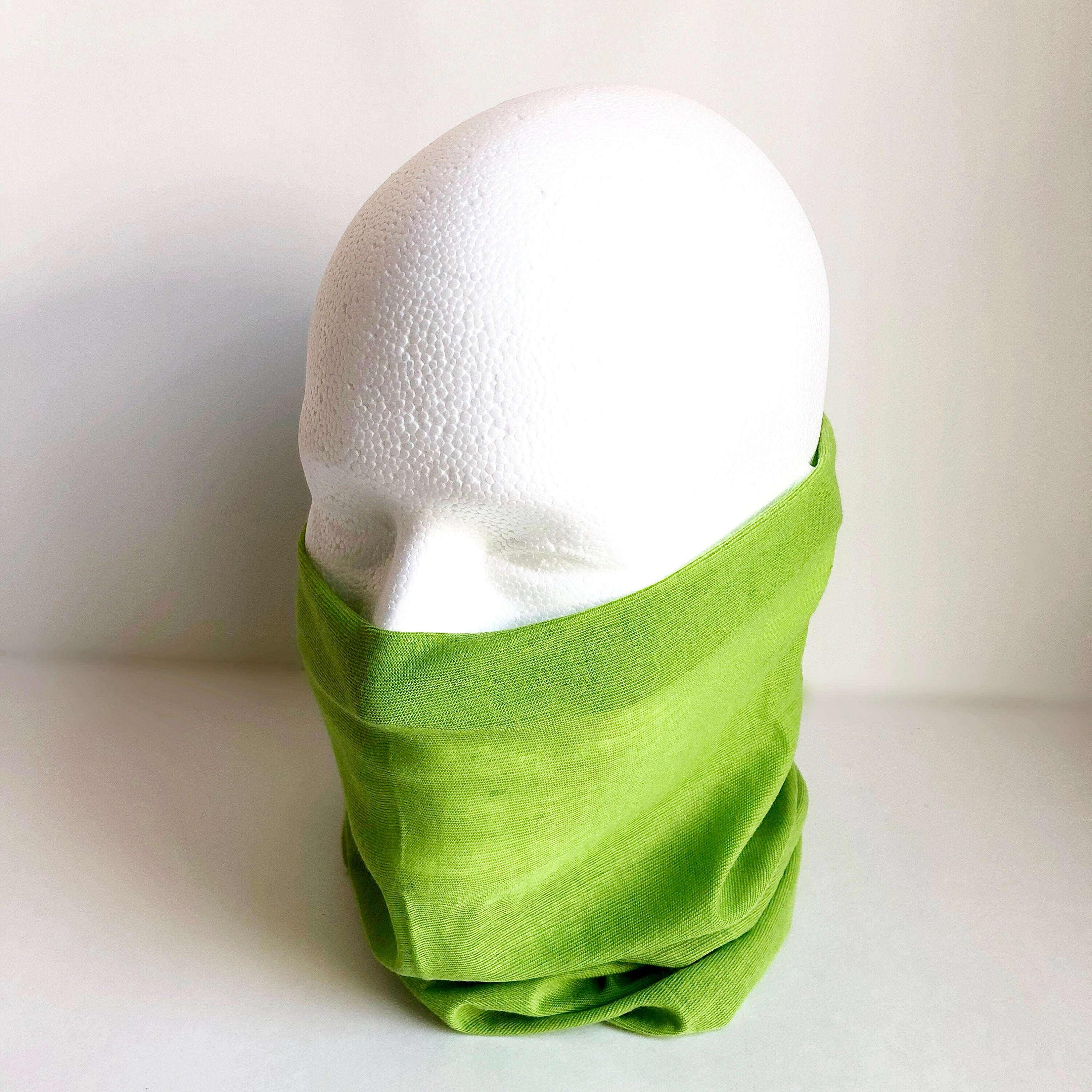 Light Green Face Mask Scarf New Multi Functional Seamless Protective Covering Elastic Neck Gaiter Bandana Breathable Balaclava Head Wear N13